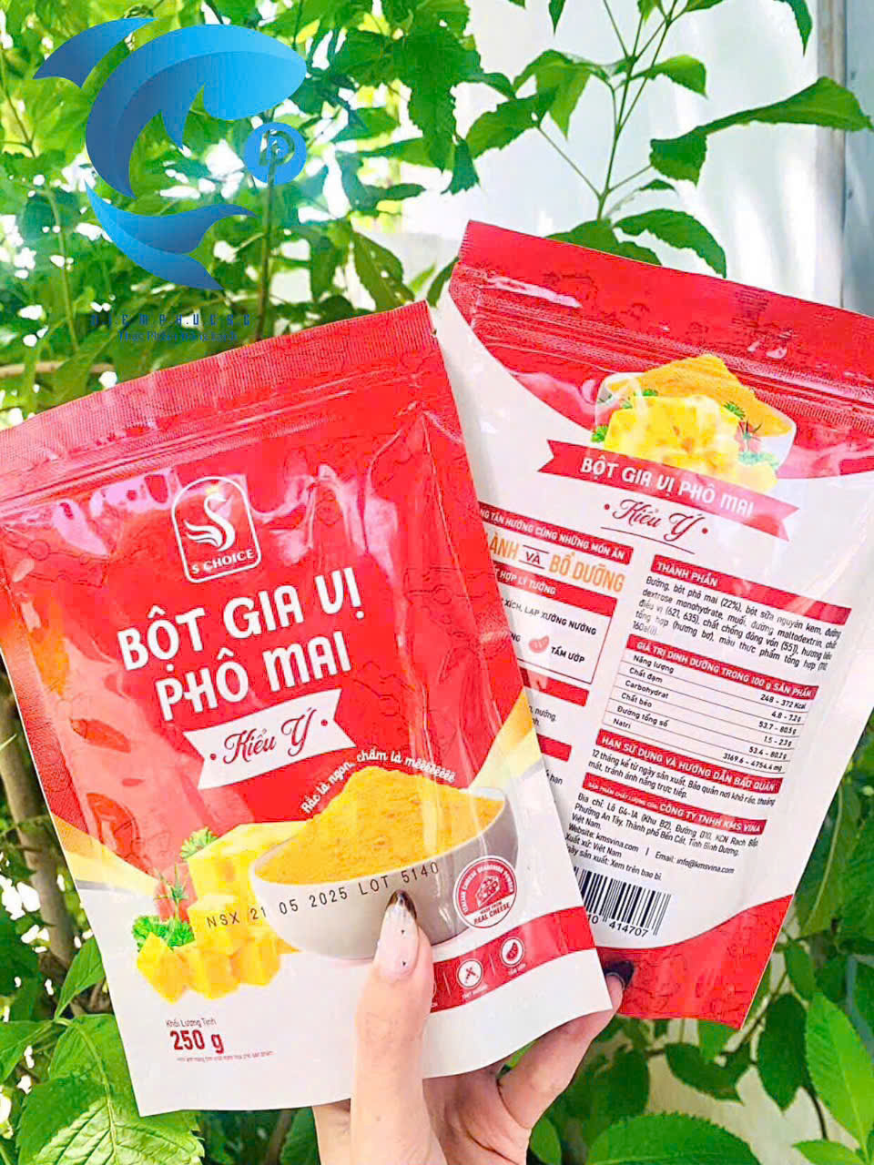 Bột phô mai lắc